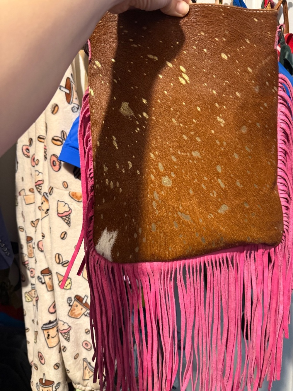 American Darling Fringed Leather Crossbody